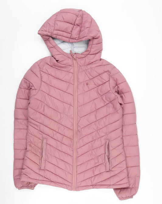 Womens UK Size 8 Mountain Warehouse Pink Puffer Jacket