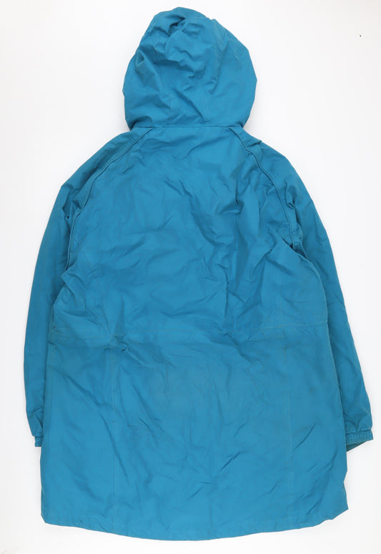 Womens UK Size 22 Mountain Essentials Blue Parka Coat