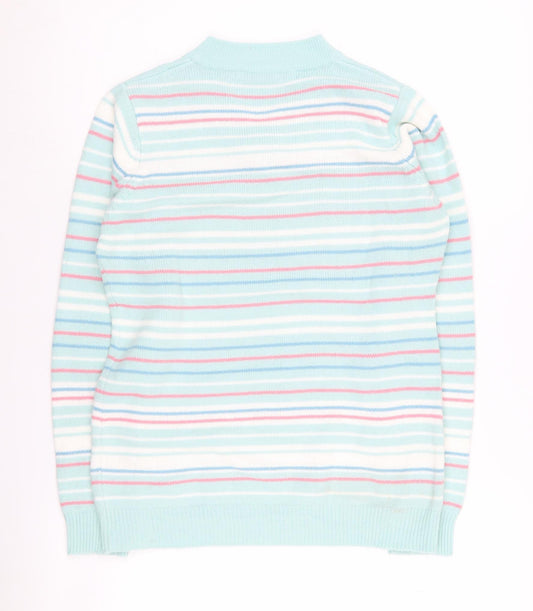 EWM Women's Multicoloured Striped Pullover Jumper, Size 10