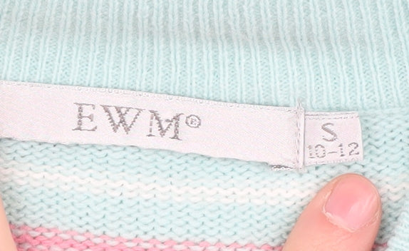 Womens UK Size 10 EWM Multicoloured Pullover Jumper
