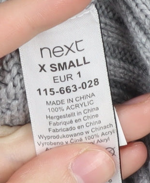Next Men's Grey XS Cable-Knit Pullover Jumper