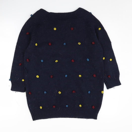 Womens UK Size 14 Yumi Blue Pullover Jumper