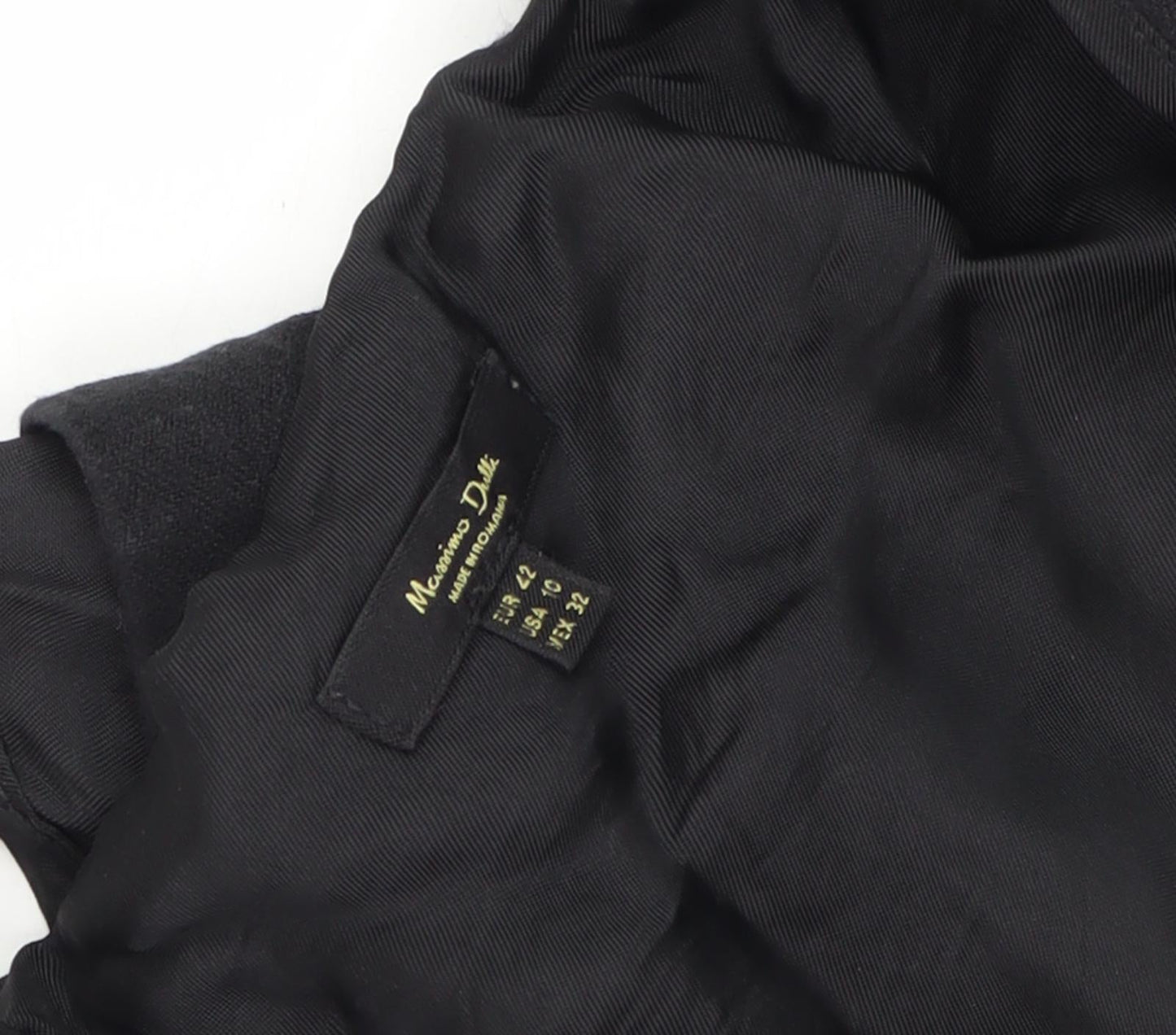 Massimo Dutti Women's Black Long Sleeve Dress Size 14