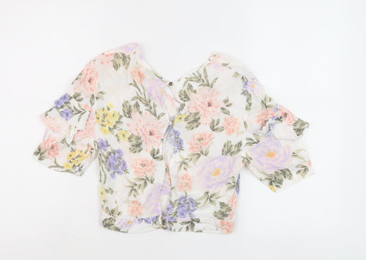Womens UK Size 12 Miss Selfridge Multicoloured Tunic Blouse