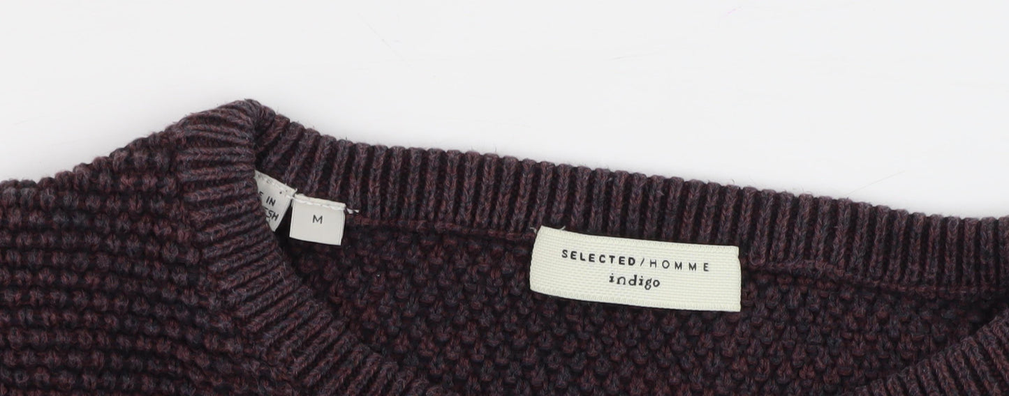 Selected Homme Men's Brown Knit Pullover Jumper M
