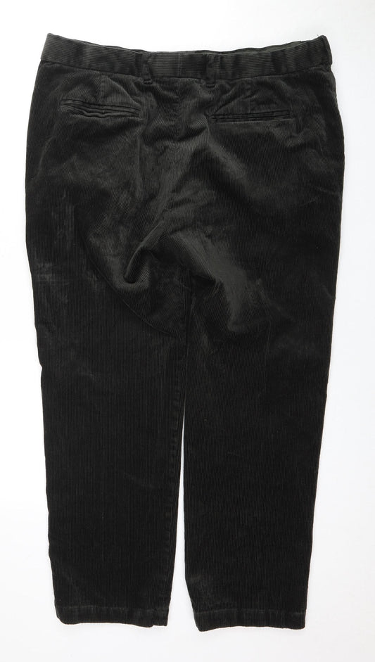 Marks and Spencer Men's Black Corduroy Trousers 38/29