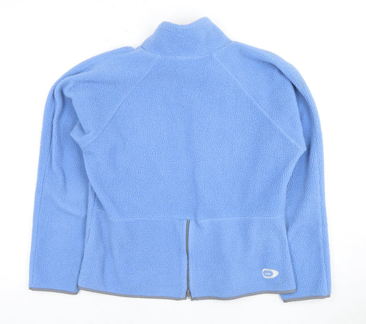 Nike Women's Blue Fleece Sweatshirt Zip Small
