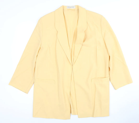 Womens UK Size 12 Jacques Vert Yellow Blazer