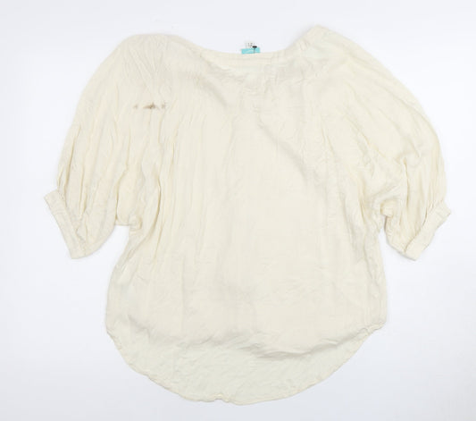 Womens UK Size 12 Joules Ivory Blouse