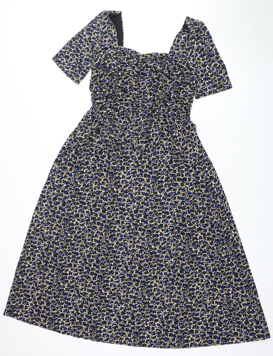 Jigsaw Women's Multicoloured Floral Dress Size S