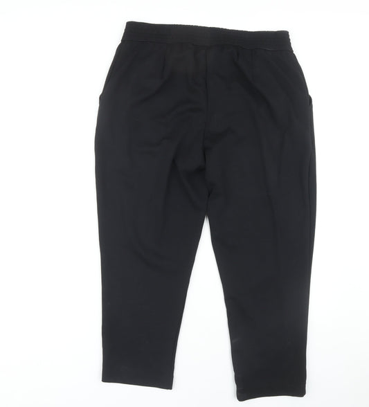 Womens UK Size 16 Bonmarché Regular Fit Casual Black Trousers