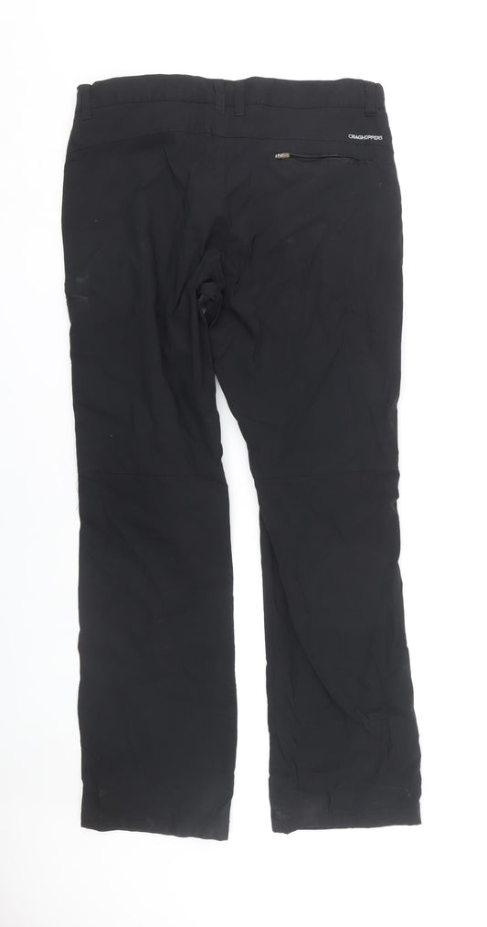Craghoppers Men's Black L Trousers with Zip Pockets