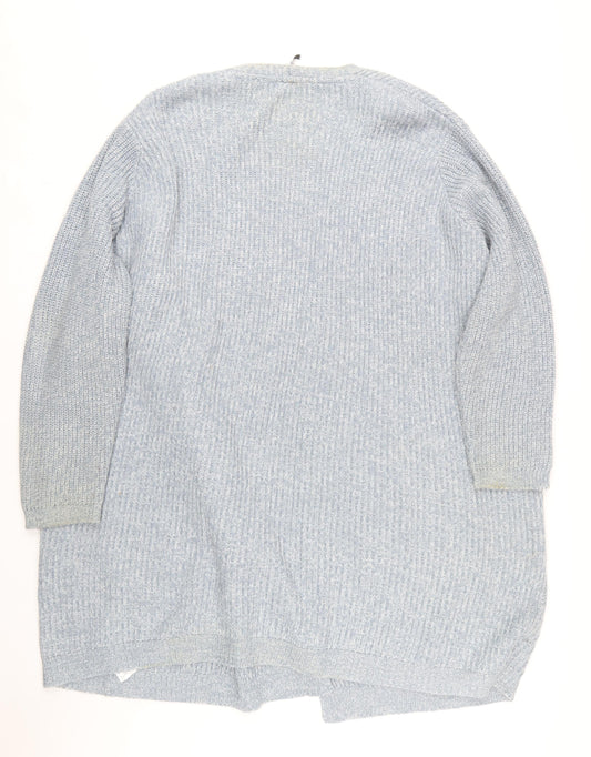 Womens UK Size 32/34 Capsule Blue Cardigan Jumper