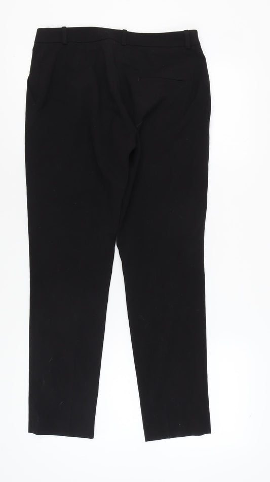 Womens UK Size 10 H&M Regular Fit Business Casual Black Trousers