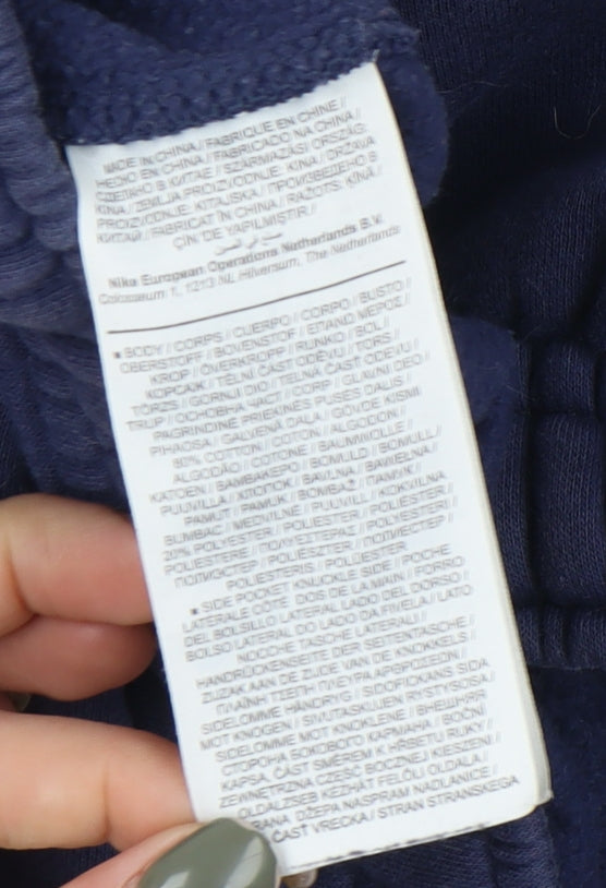 Nike Men's Blue Sweatpants, L, Relaxed Fit, Casual