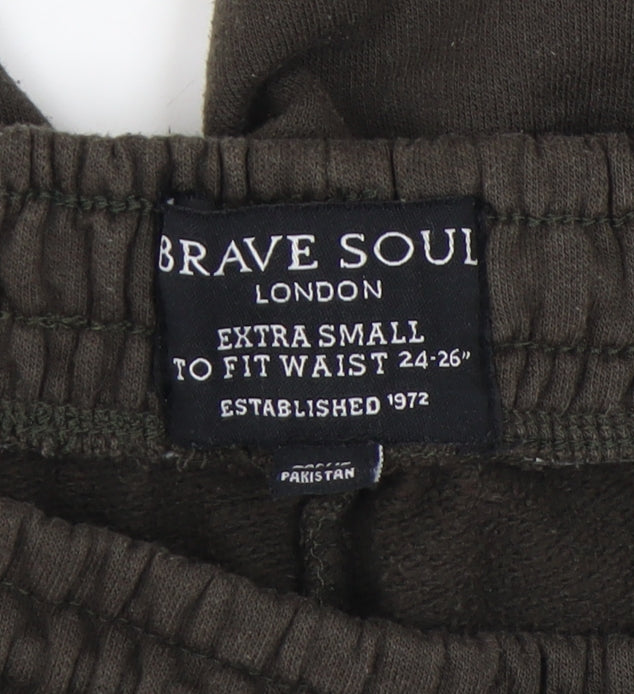 Brave Soul Men's Black XS Sweat Shorts