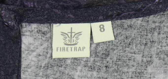 Firetrap Women's Purple Short A-Line Dress - Size 8
