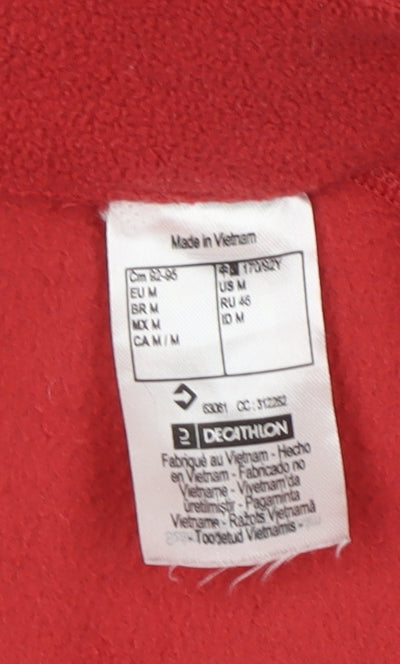 Decathlon Women's Red Fleece Regular Fit Sweatshirt Size 12