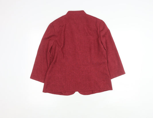 Womens UK Size 10 Eastex Red Blouse
