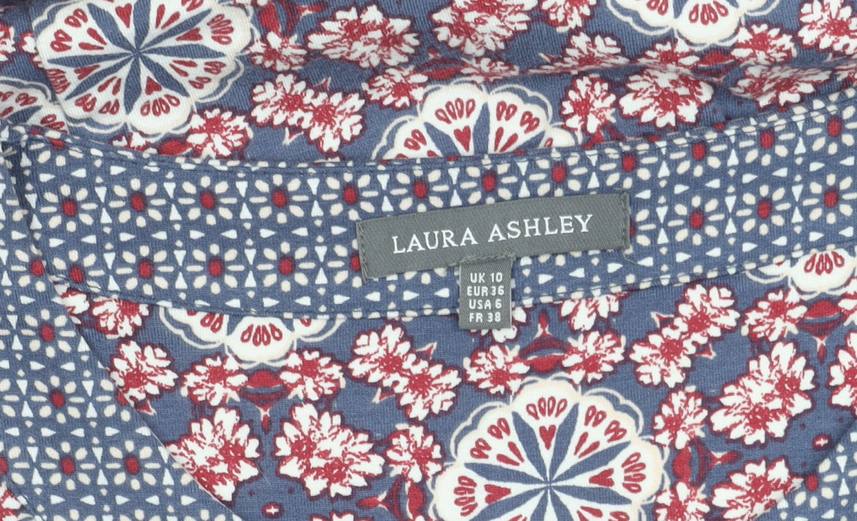 Laura Ashley Women’s Multicoloured Dress, Size 10, V-Neck