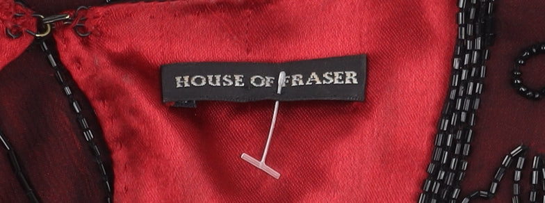 Womens UK Size L House of Fraser Red Blouse