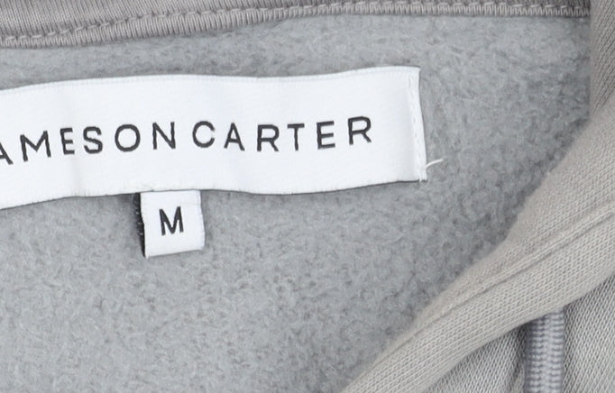 Mens UK Size M Jameson Carter Grey Pullover Hoodie
