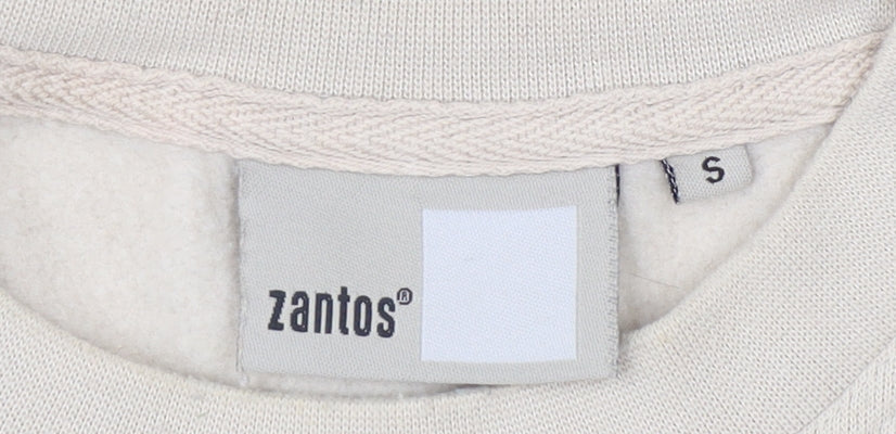 Zantos Men's Beige Pullover Sweatshirt - Size S