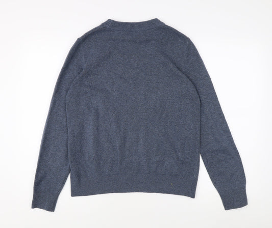 Marks and Spencer Men's Blue S Pullover Jumper