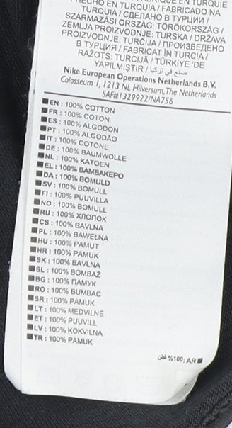 Nike Men's Black Athletic Fit Logo T-Shirt M