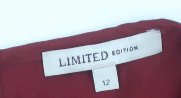 Womens UK Size 12 Marks and Spencer Red Blouse