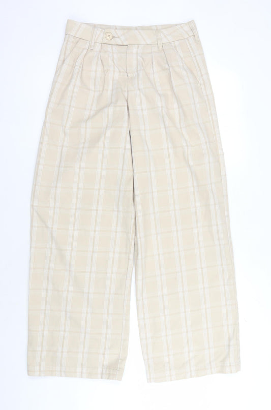 Womens UK Size 8 H&M Regular Fit Beige Trousers