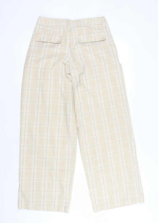 Womens UK Size 8 H&M Regular Fit Beige Trousers