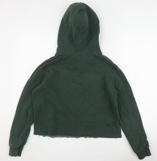 Superdry Women's Green Pullover Hoodie Size 10
