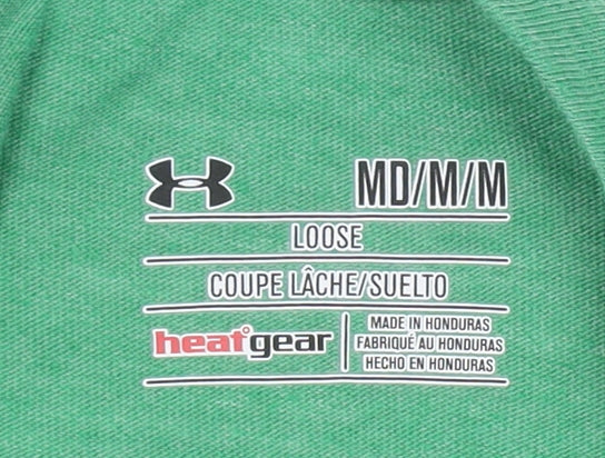 Under Armour Unisex Green T-Shirt M, Relaxed, Hawaii Theme