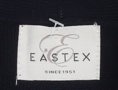 Eastex Women's Black Cardigan, Size 10, Beaded Accent