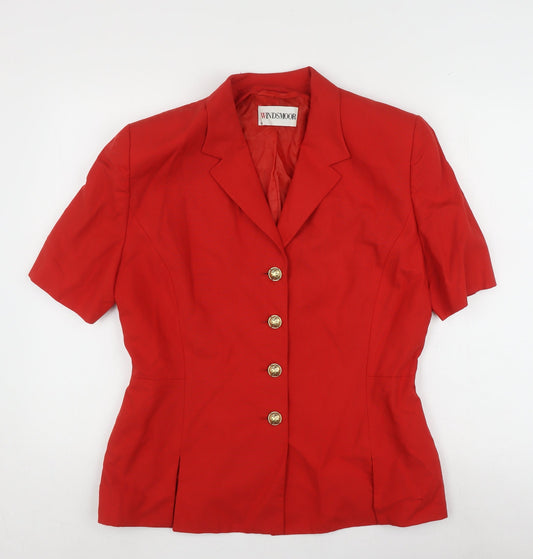 Womens UK Size 14 Windsmoor Regular Red Blazer