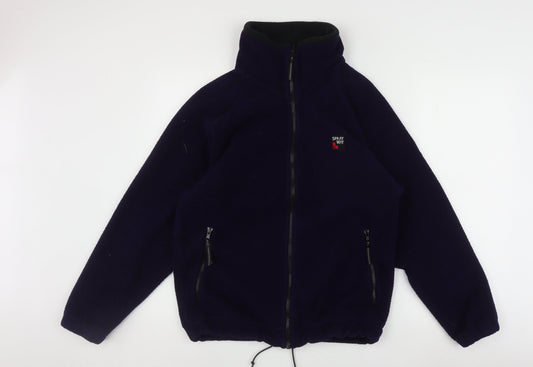 Mens UK Size S Enigma Blue Basic Jacket