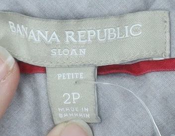 Banana Republic Women's Blue Slim Trousers 2XSP