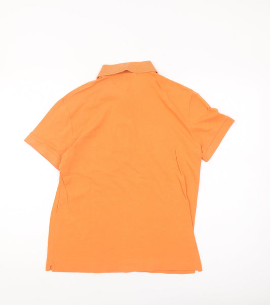 Womens UK Size 2 Lacoste Orange Polo