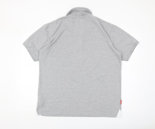 Slazenger Men's Grey Polo Shirt XL Casual