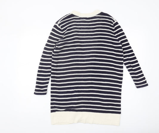 Gap Women's Blue Striped Cardigan, Size S