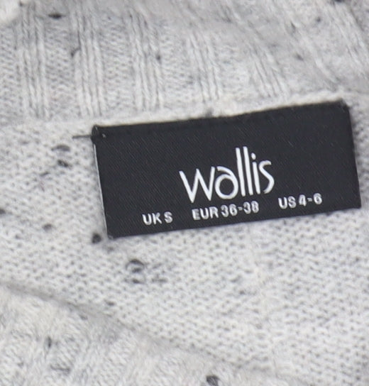 Womens UK Size S Wallis Grey Pullover Jumper
