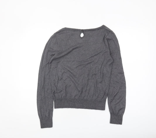 Womens UK Size 12 H&M Grey Pullover Jumper