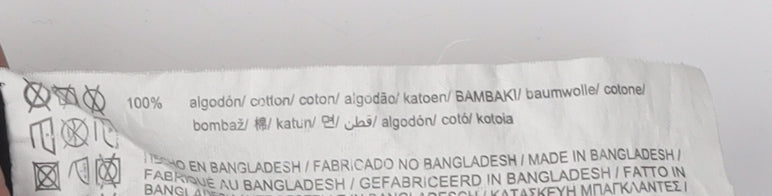 Pull & Bear Men's Black Cotton Crew Neck T-Shirt S