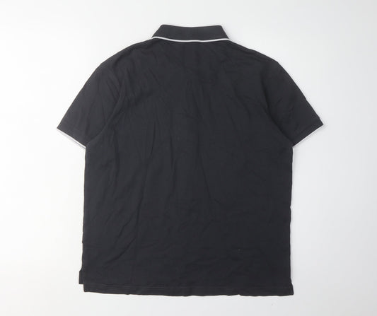 Pringle of Scotland Men's Black Slim Polo L