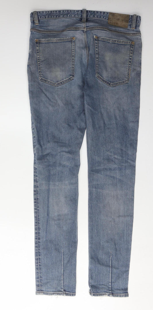 Neuw Men's Blue Skinny Jeans, Size 32, Medium Wash
