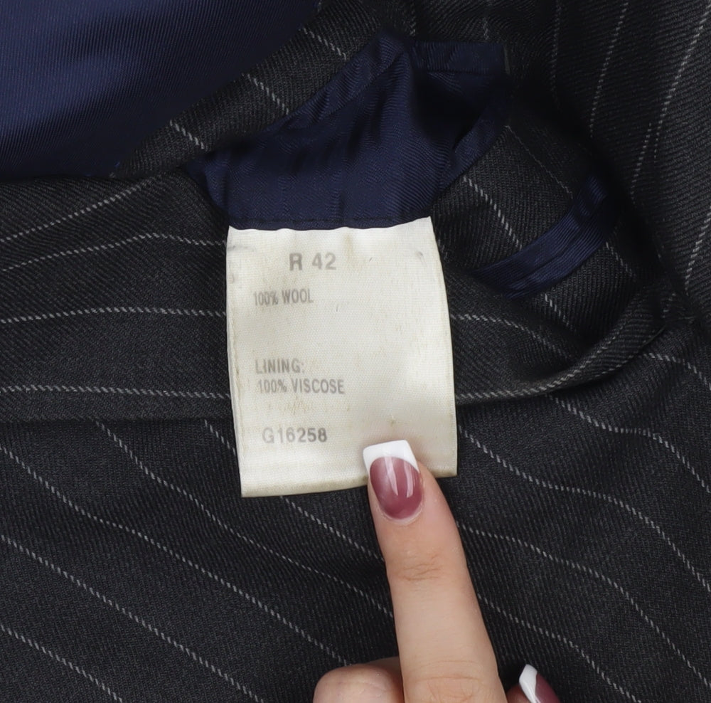 Mens UK Size 42 Charles Tyrwhitt Regular Grey Suit Jacket