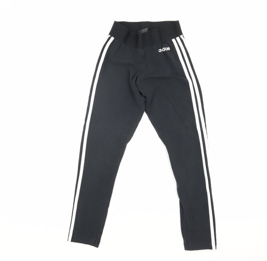 Additional front view of Adidas Women's Black XS Leggings Elastic Waist