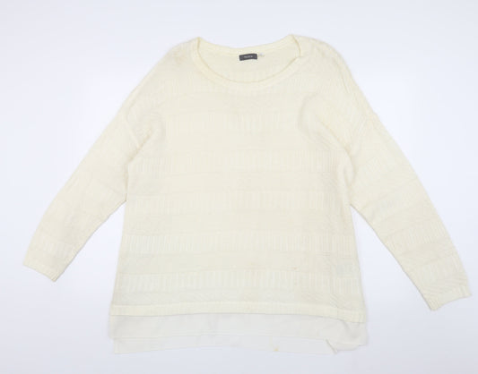 Womens UK Size XL Yessica Ivory Pullover Jumper