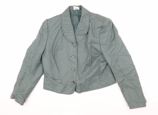 Womens UK Size 14 Alexon Green Blazer